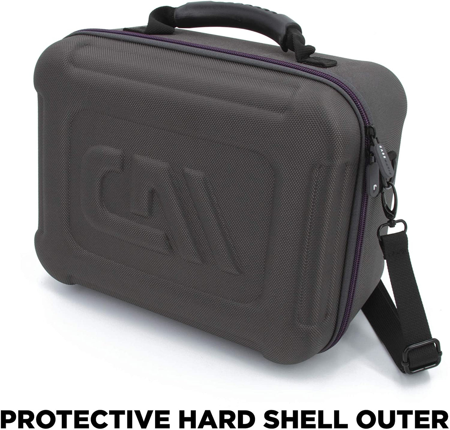 Hard Shell Travel Case Compatible with Oculus Quest 2 - Protective Oculus Quest 2 Case with Impact-Absorbing Foam and Shoulder Strap