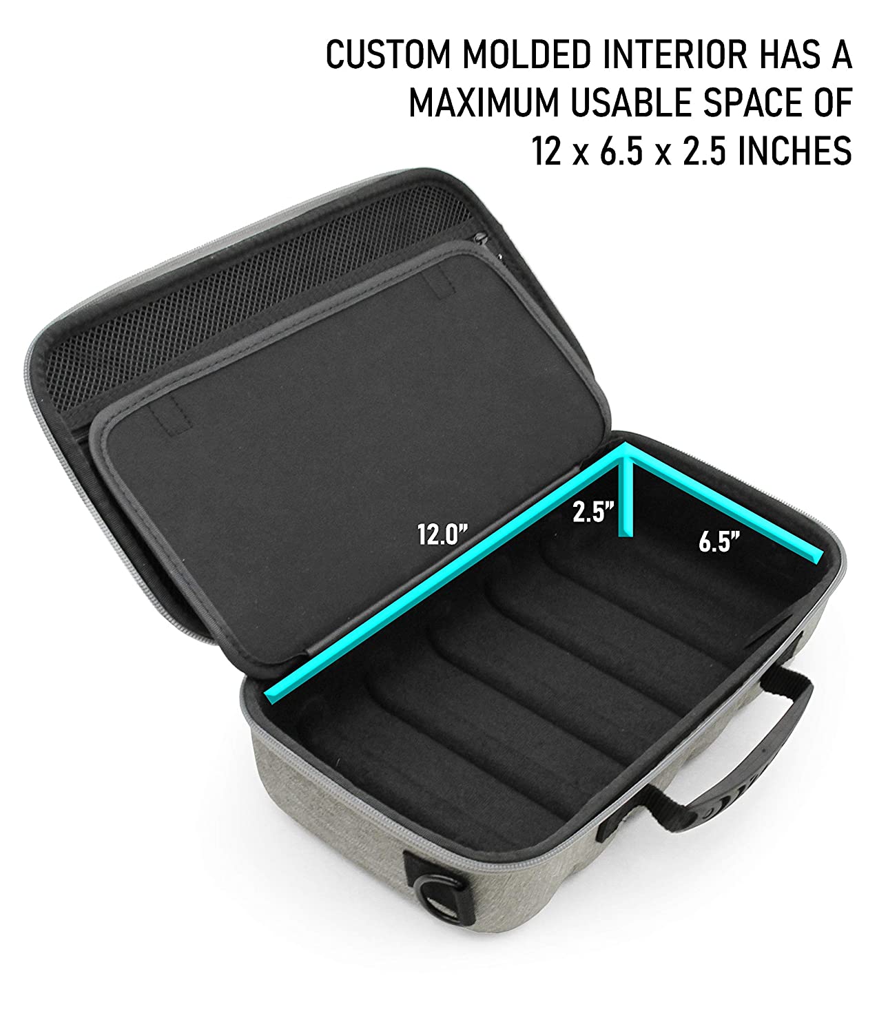 Hair Clipper Case Holds Three Electric Clippers, Hair Buzzers, Trimmers, T-finishers - Case For Barbers, Stylist and Hair Accessories