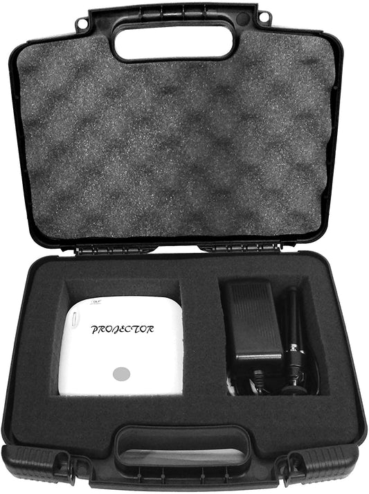 Pico Mini Projector Hard Case Compatible with LG CineBeam PF50KA PH30JG PF50 PH30 PH150G PH550 in Customizable Foam InteriorH150G, PH550 and Other Pico Projectors and Accessories