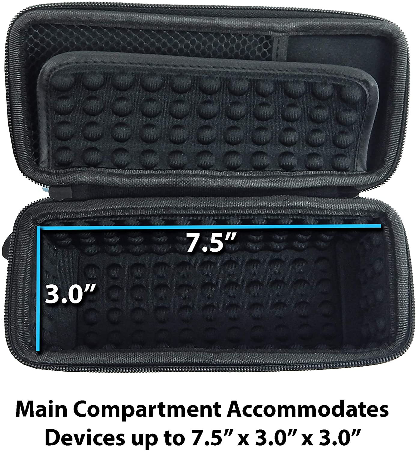 Hard Shell EVA Travel Case Compatible with Pictionary Air Game and Toy Air Pen & 4 Card Decks with Padded Divider & Wrist Strap