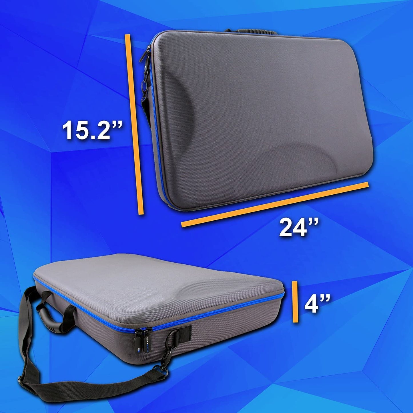 Carry Case for Radio-controlled Cars Compatible with Anki Overdrive Starter Kit & Expansion Tracks - Hard Shell EVA with 3 Organizer Bags - Case Only