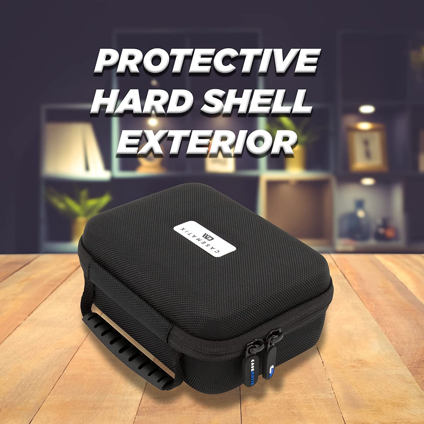 Watch Travel Case for Two Watches with Hard Shell Exterior, Plush Foam Cushions and Carry Handle - Protective Watch Box for Travel