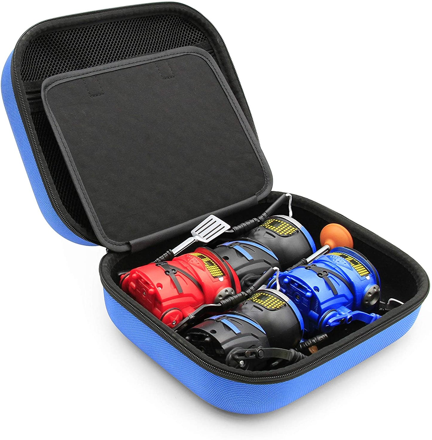 CASEMATIX Robot Case Compatible with 4 Ninja Bots Battle Bots and Ninja Toys Accessories, Includes Case Only