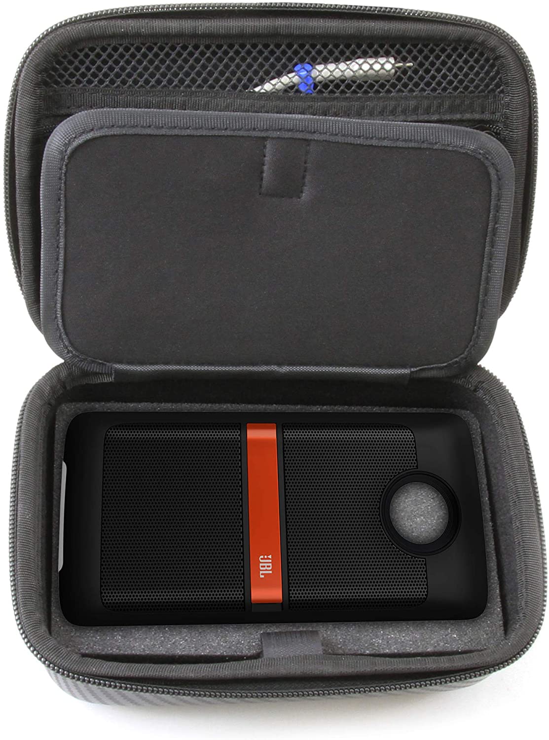7" Hard Shell Carrying Case Compatible with 2 Moto Z Motorola Mods - Handheld EVA Protection with Dual Foam Layers & Zippered Closure