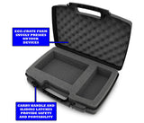 CASEMATIX Travel Case Compatible with Konami TurboGrafx-16 Mini Hardware and Controller, PC Engine CoreGrafx Mini Hard Shell Carrying Case with Foam