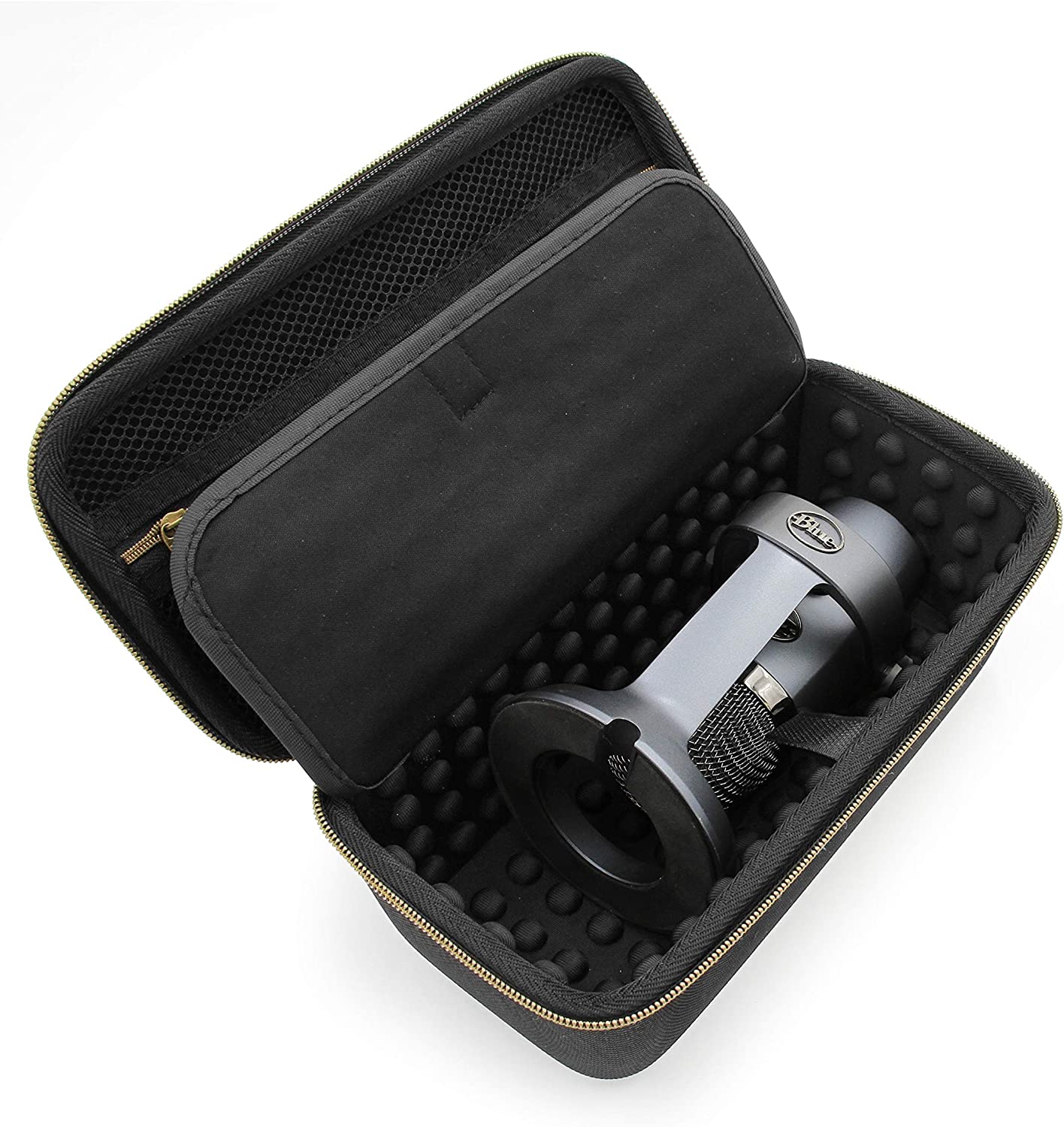 Hard Case Compatible with Blue Yeti Nano Microphone and other USB Recording Microphones & Accessories - Includes Streaming Mic Case Only