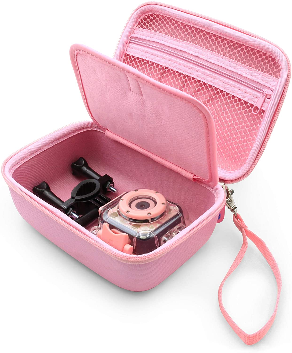 Kids Action Camera Case – Fits PROGRACE, Ourlife, Dragon Touch Kidicam & Waterproof Video Recorders – Durable Travel Storage Case Only
