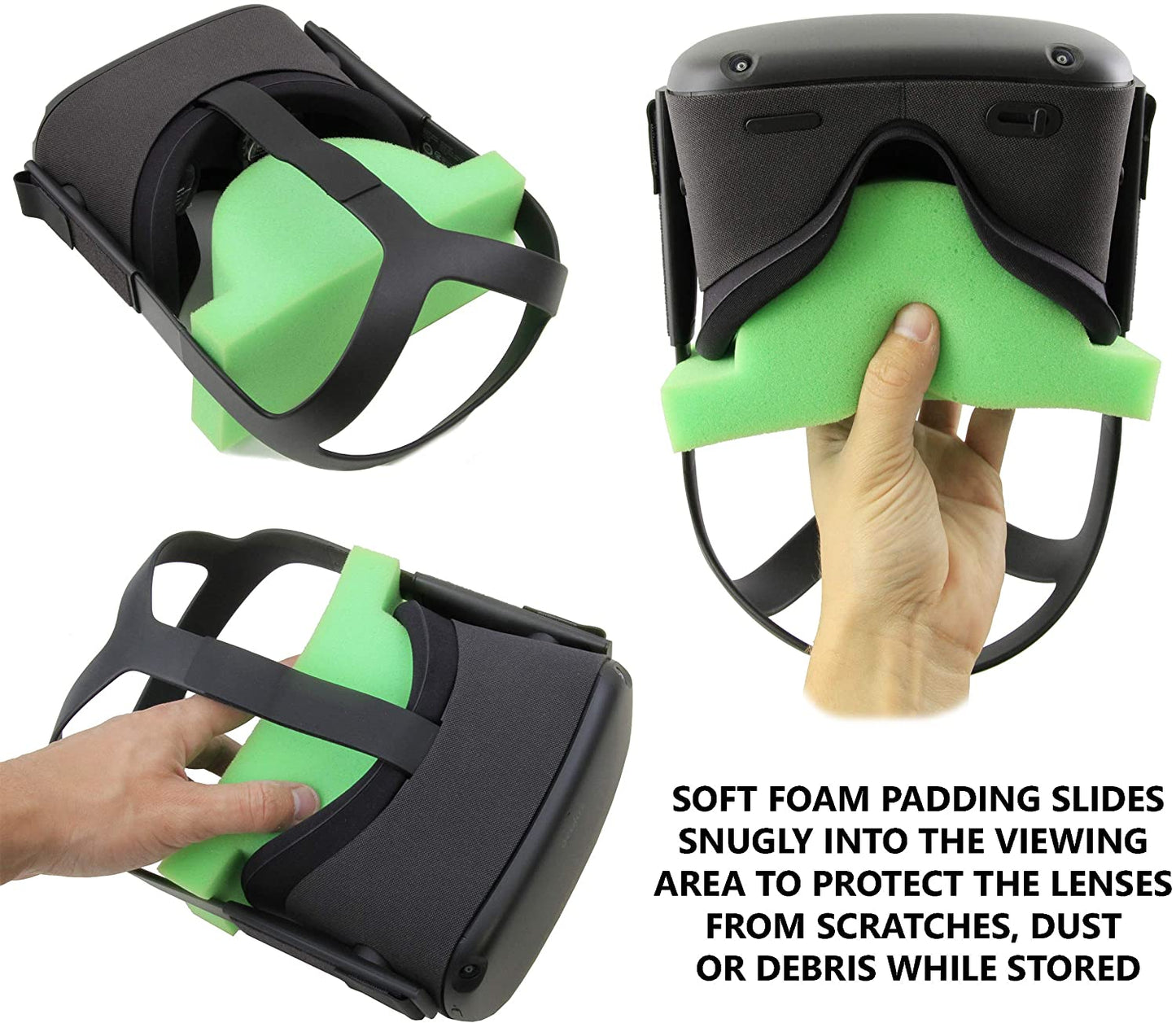 Lens Cover Foam Protector Compatible with Oculus Quest VR Headset 128gb 64gb to Avoid Screen Scratches