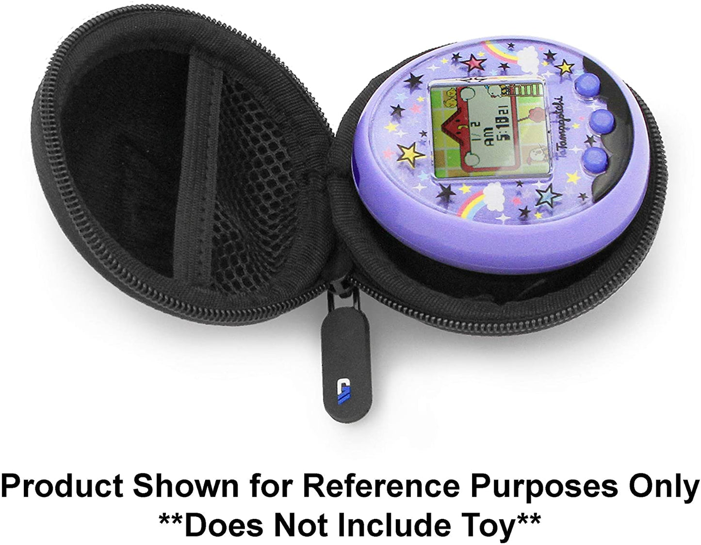 Virtual Pet Travel Case – Compatible with Tamagotchi, Giga Pets & More within EVA Protection – Includes Toy Pet Case Only with Carabiner