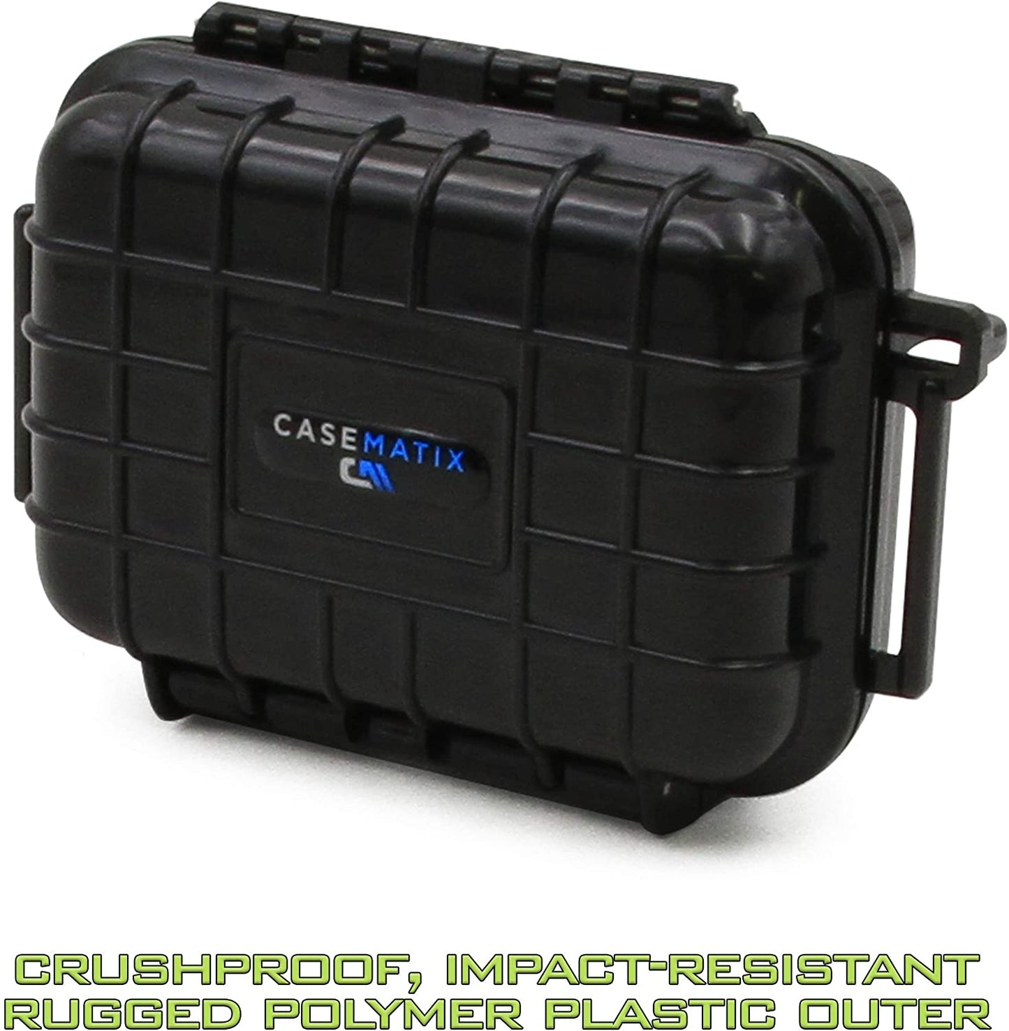 Crushproof & Waterproof Hard Shell Travel Case Compatible with ZOLEO Satellite Communicator, Charging Cable and Carabiner