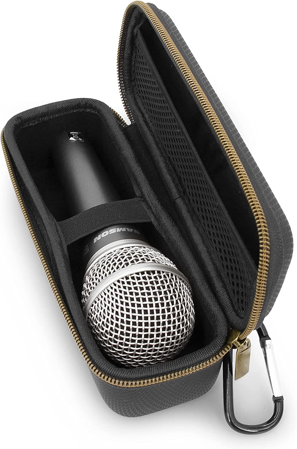 Microphone Case Fits Wired Microphone Models up to 6.75” Maximum, Ultra Compact Mic Case Fits Singing, Vocal Dynamic Handheld Wired Microphones