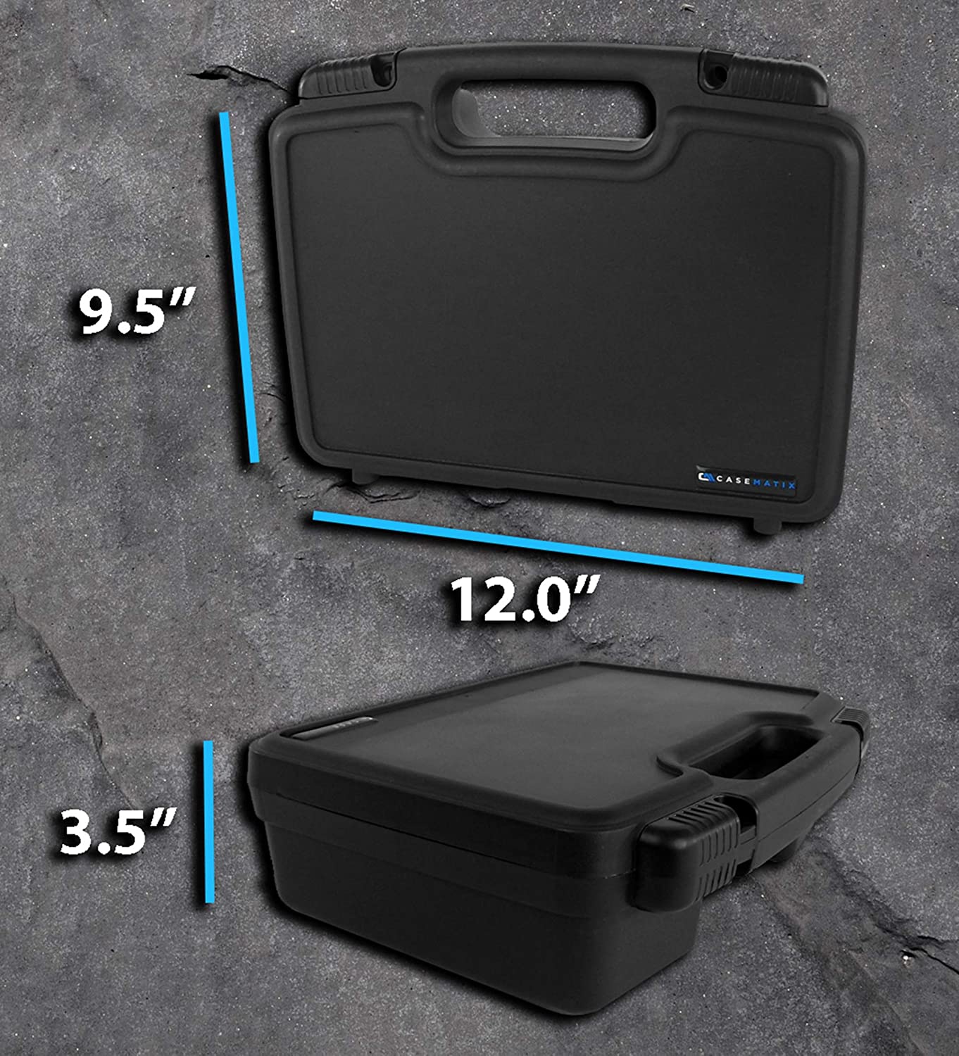 Miniature Storage Hard Shell Case - 30 Slot Figurine Carrying Case with Customizable Foam for for Warhammer 40k, DND and More!
