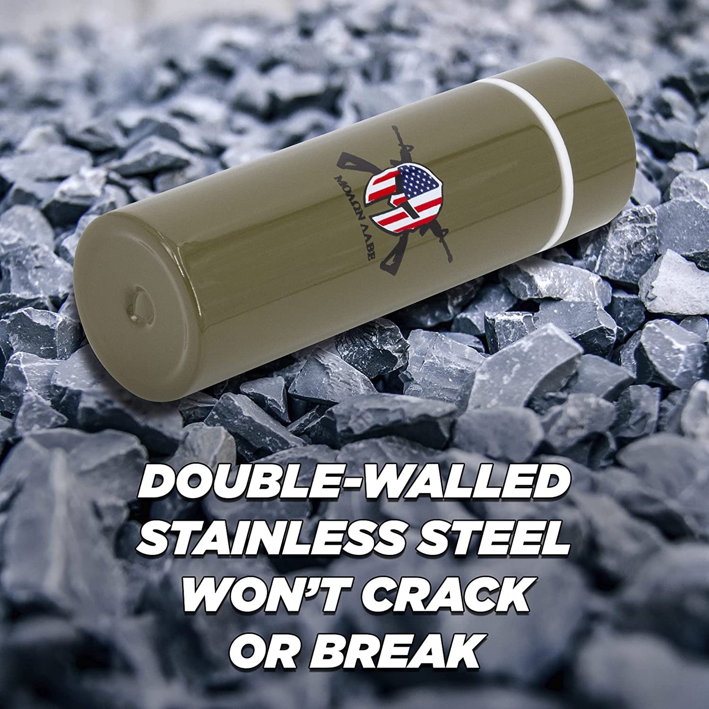 Stainless Steel Pocket Spittoon 5-Ounce Travel Spit Cup with Cleaning Brush Included - Portable Dip Spit Bottle with Camo Design