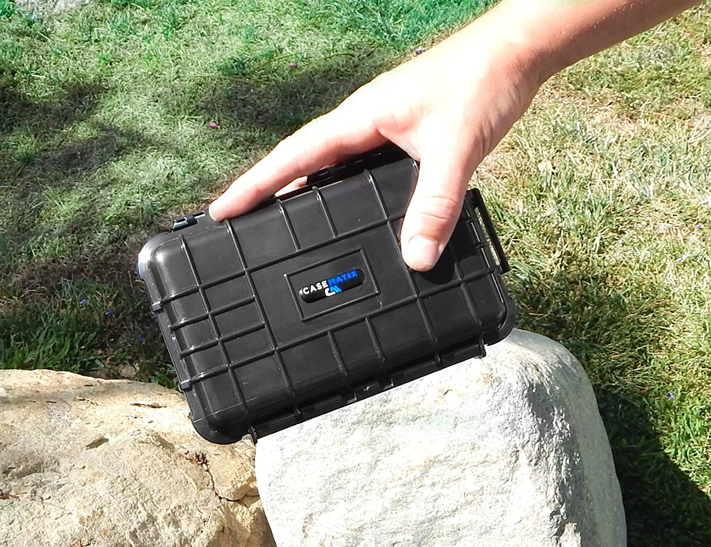 Waterproof Case for HP Sprocket Photo Printer - Crushproof Protection with Airtight Seal, Silicone Base & Foam Compartments - Case Only