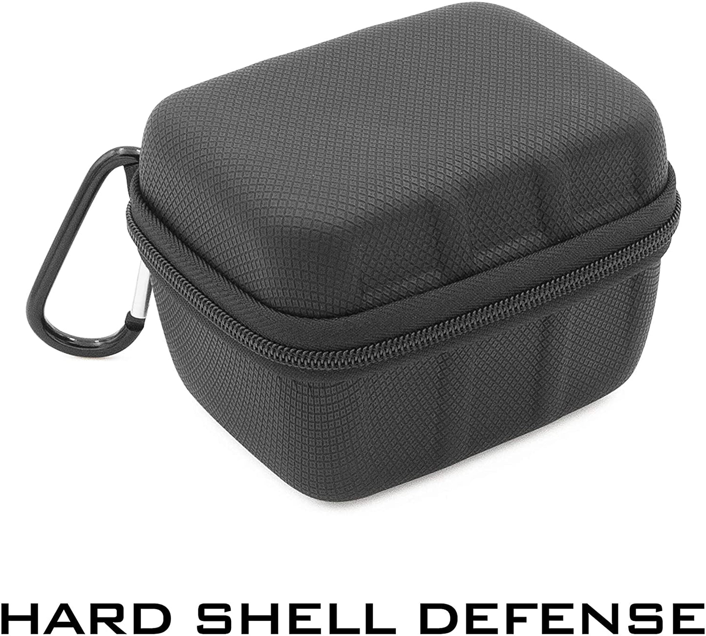 CO2 Cartridge Case Compatible with 16x 12g/8g/16g Cartridges - Hard Shell EVA Protection with Metal Carabiner - for BB Gun and Airsoft Pistols