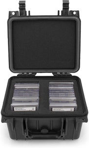 CASEMATIX Graded Card Case Compatible with 30+ BGS PSA FGS Graded Sports Trading Cards, Custom Waterproof Graded Slab Card Storage - 3 Color Options