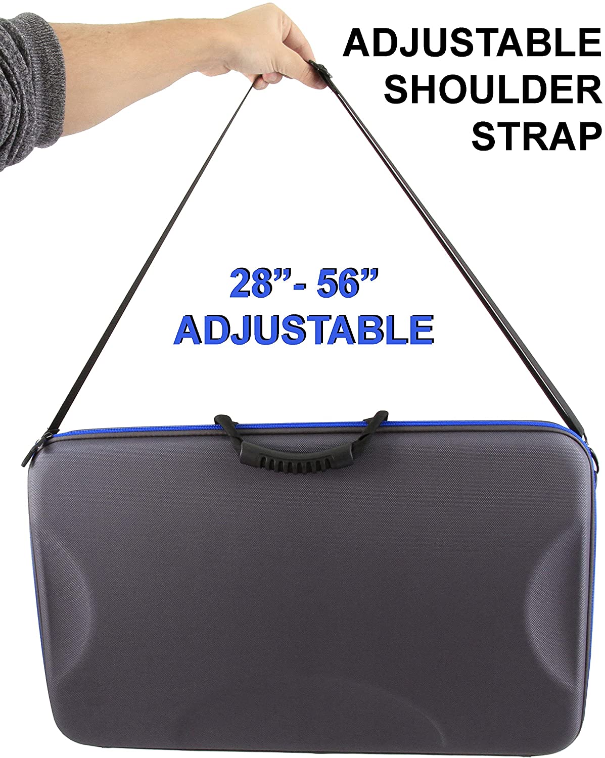 Studio Mixer Case Compatible with Rode RODECaster Pro Podcast Production Studio, Podcasting Microphone and Accessories with Carry Strap