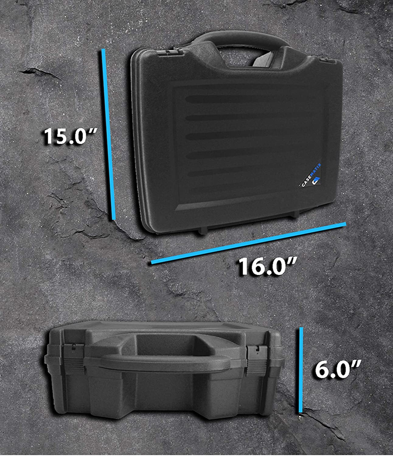 Miniature Storage Hard Shell Figure Case - 80 Slot Figurine Carrying Case with Customizable Foam Compatible with Warhammer 40k, DND & More!