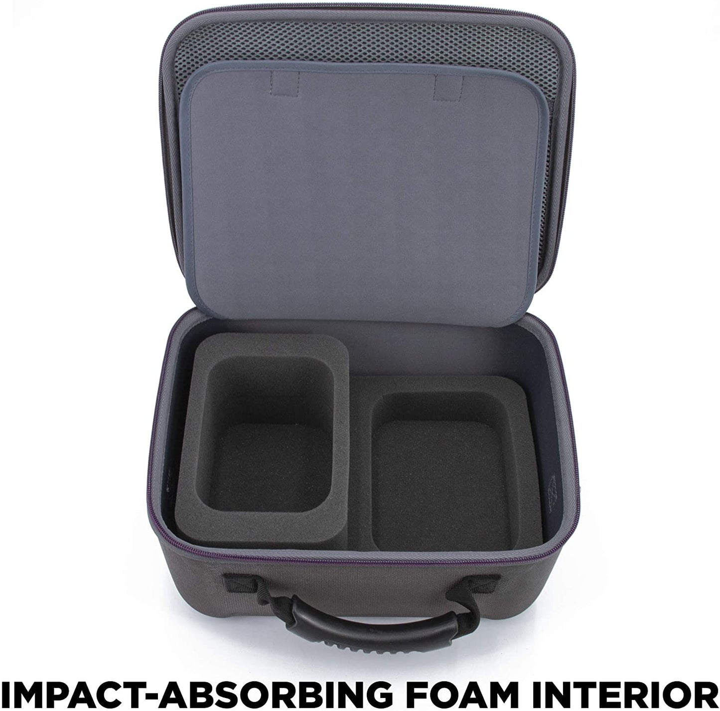 Hard Shell Travel Case Compatible with Oculus Quest 2 - Protective Oculus Quest 2 Case with Impact-Absorbing Foam and Shoulder Strap