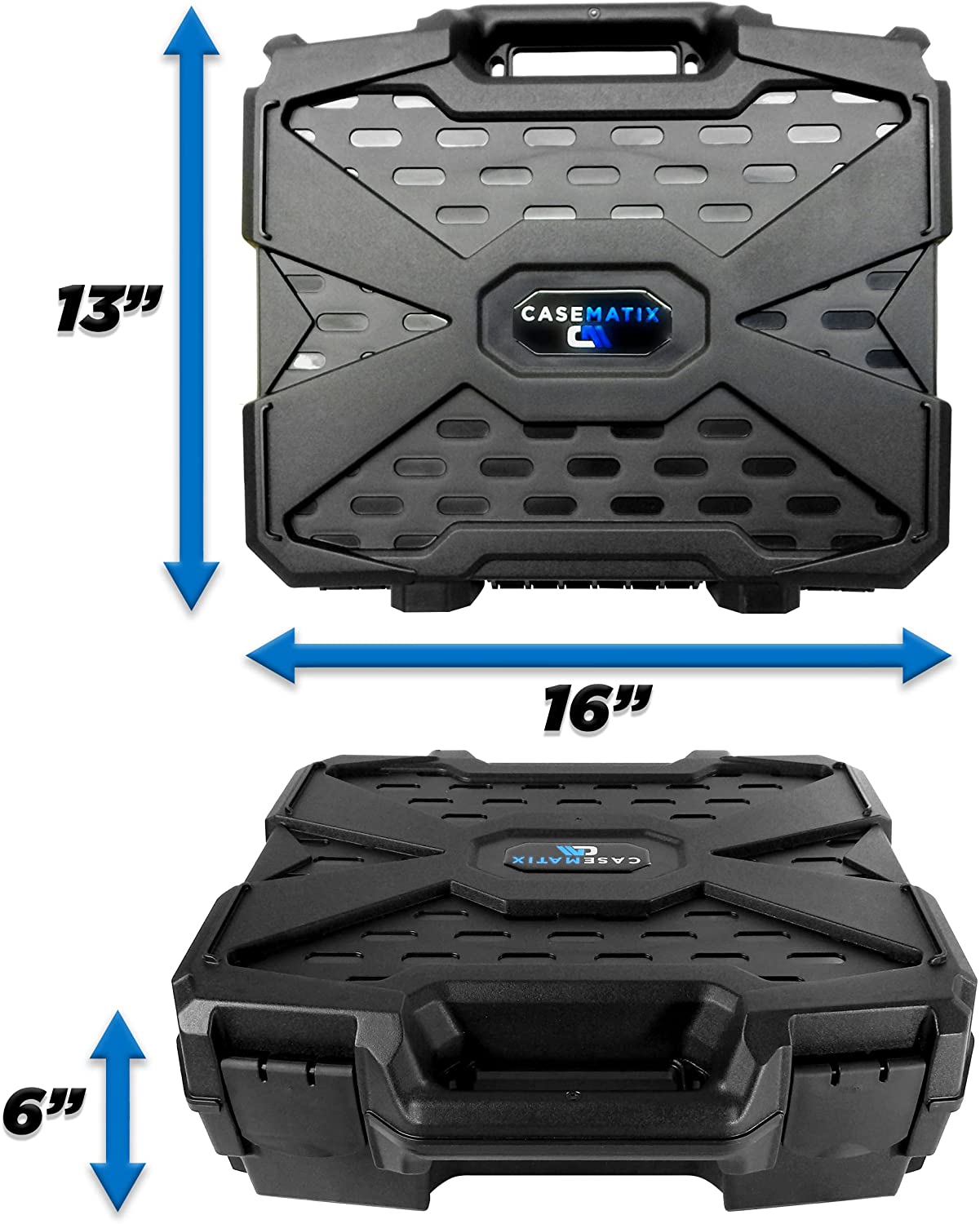 Miniature Storage Hard Shell Figure Case - Dual Layer Foam Miniature Case for Miniatures, Compatible with Warhammer 40k, DND & More!