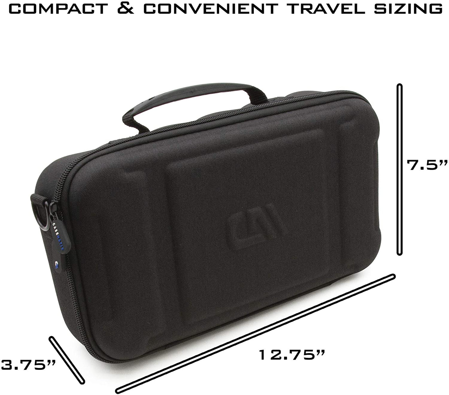 60% Keyboard Case Compatible with Razer Huntsman Mini/HK Gaming GK61 - Hard Shell EVA with Padded Divider, Shoulder Strap & Accessory Pocket