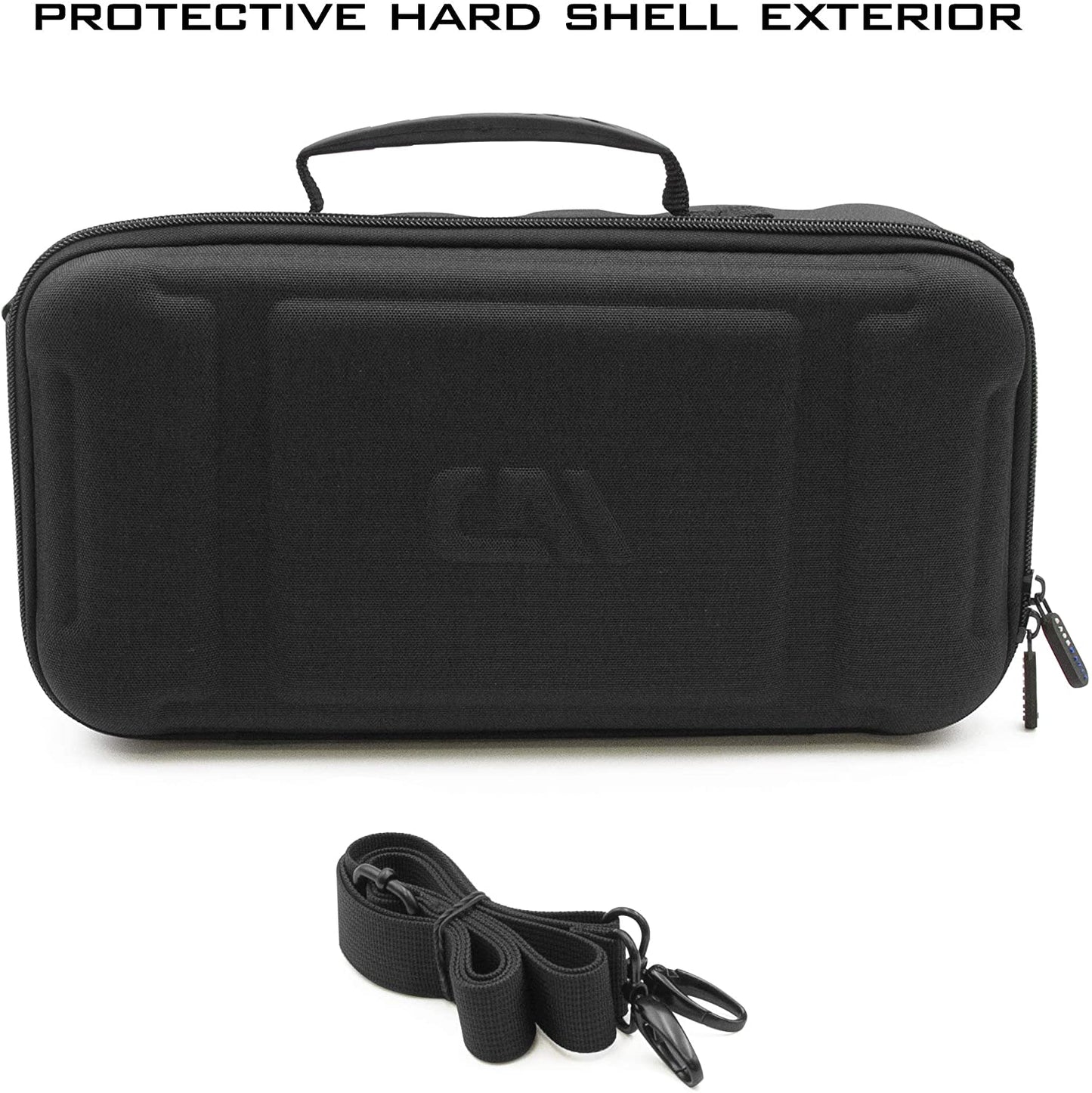 60% Keyboard Case Compatible with Razer Huntsman Mini/HK Gaming GK61 - Hard Shell EVA with Padded Divider, Shoulder Strap & Accessory Pocket