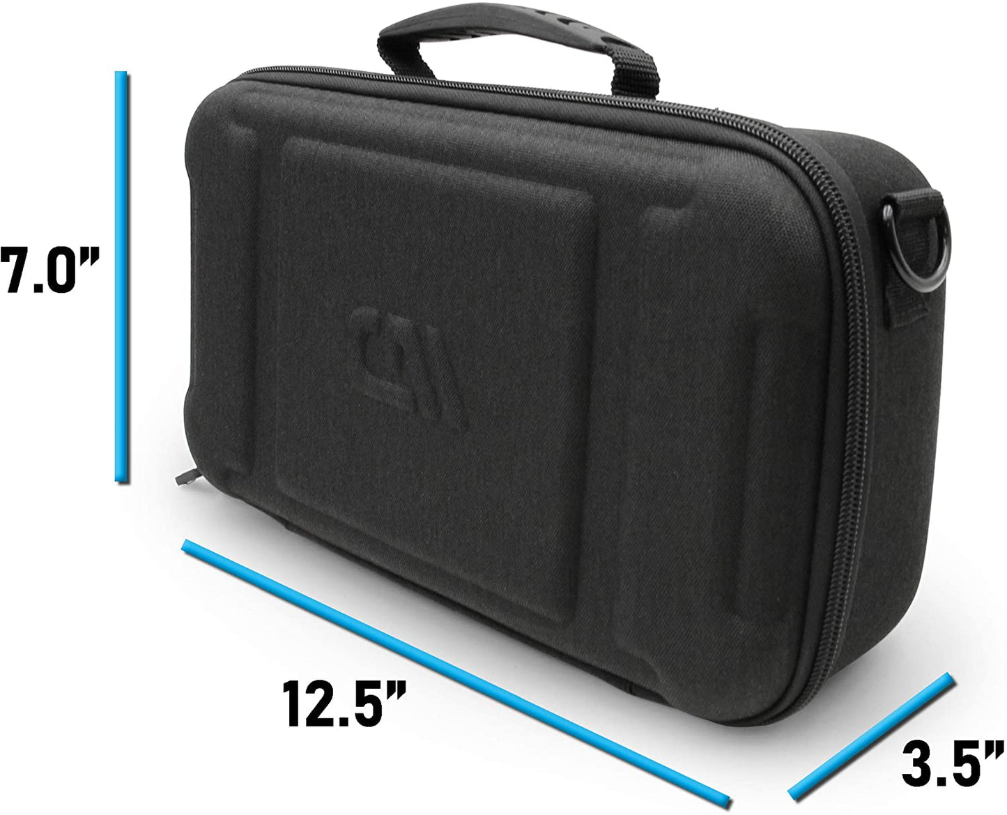 Two Wireless Microphone Case Compatible with Wireless Mic System Handheld Microphones Sennhesier, Shure and More with Shoulder Strap