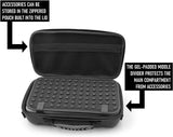 CASEMATIX Two Wireless Microphone Case Compatible with Wireless Mic System Handheld Microphones Sennhesier, Shure and More with Shoulder Strap
