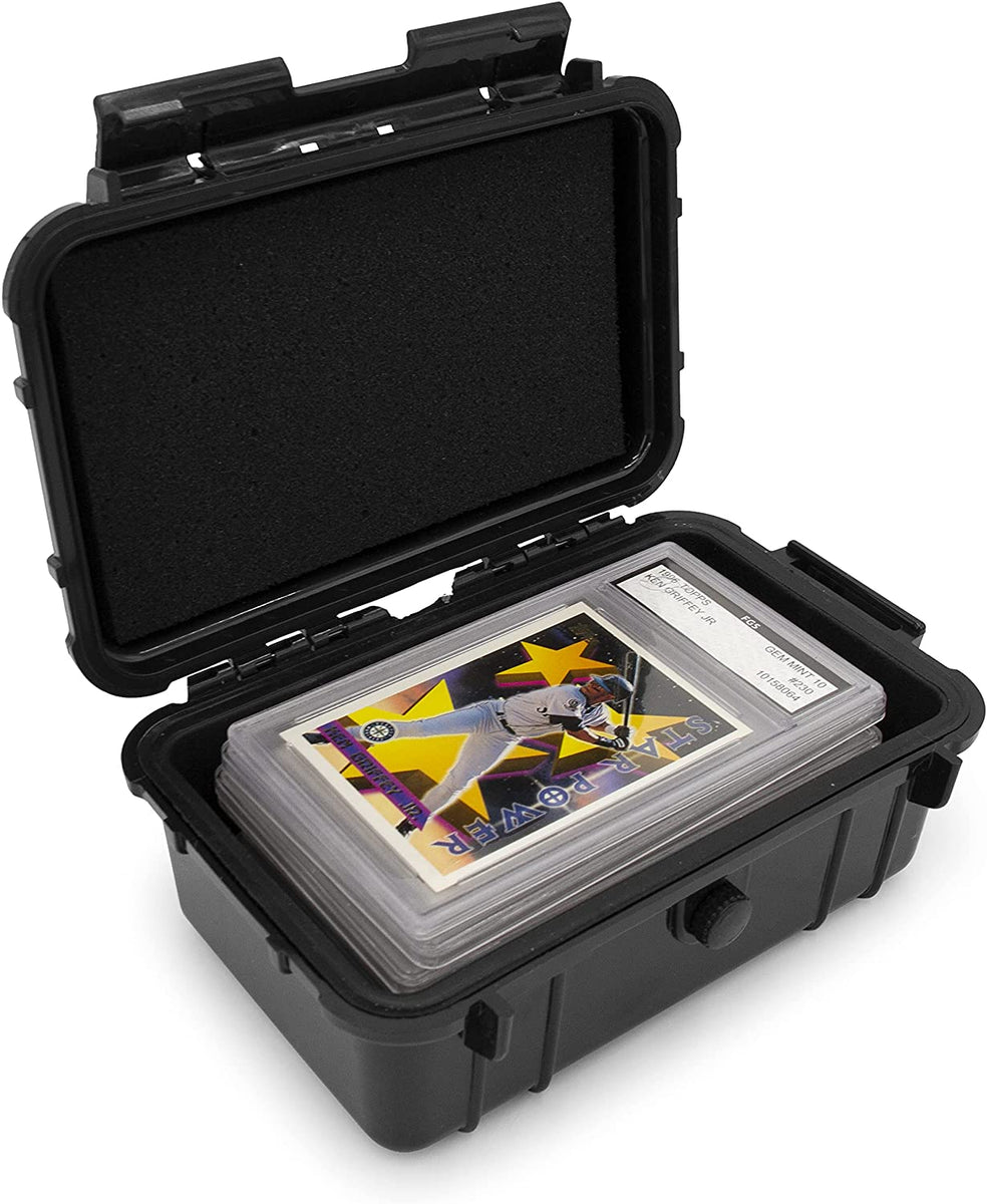 CASEMATIX Graded Card Case Compatible with 6+ BGS 8+ PSA FGS Graded Sports  Trading Cards, Waterproof Graded Slab Card Storage Box | Lightweight &  Affordable Hard Cases For Microphones, Guns, PS5s & More