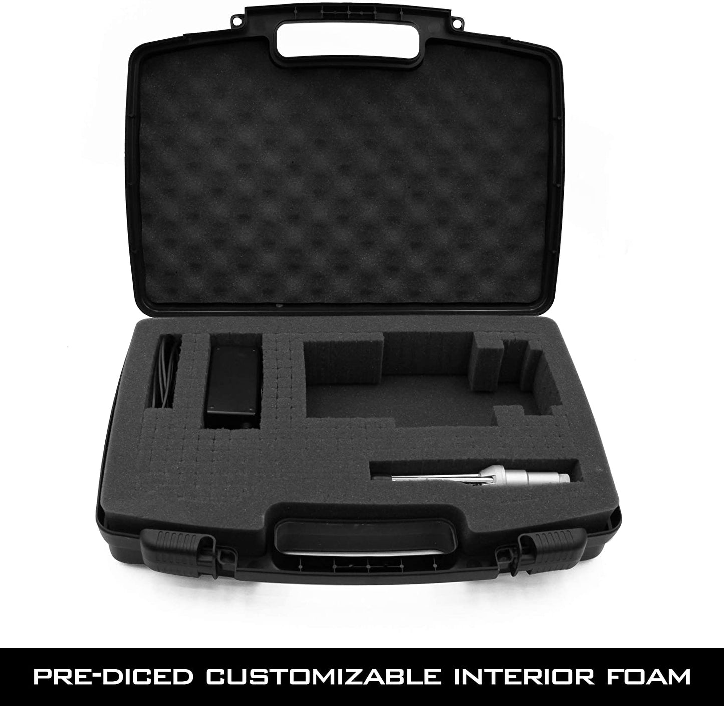 Travel Case Compatible with Zoom H8 Handy Recorder - Hard Shell Carrier for Audio Recorder and Accessories with Customizable Foam Interior