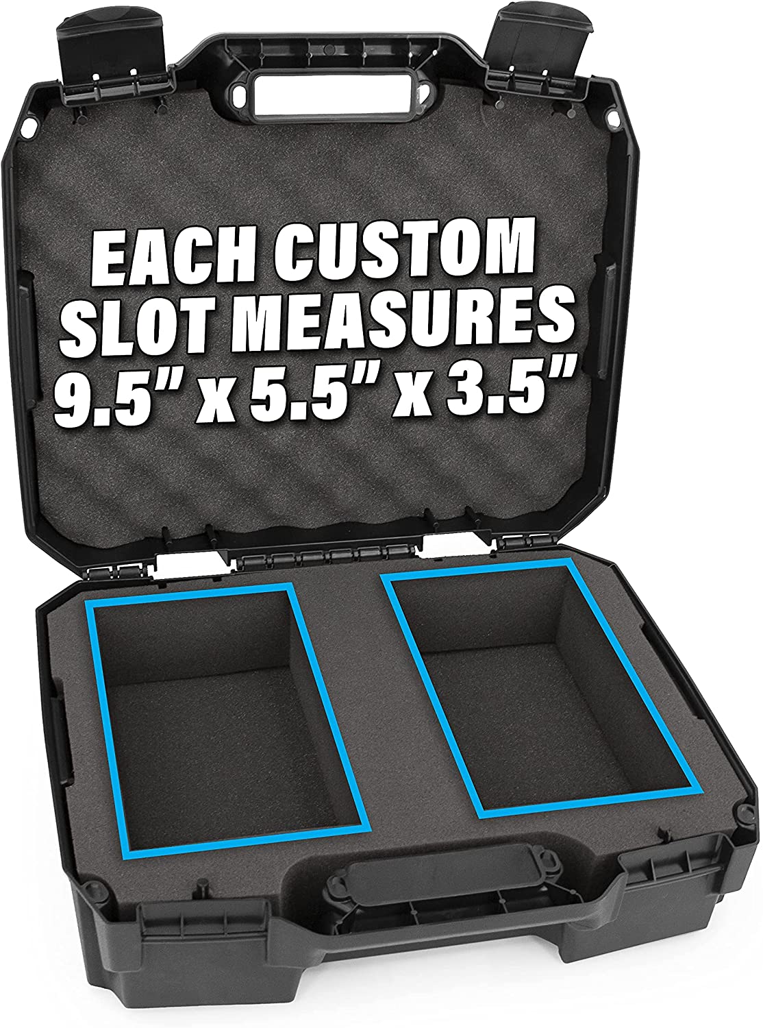 Graded Card Case Compatible with 60+ BGS PSA SGC FGS One Touch Graded Sports Trading Cards Rugged Graded Slab Card Storage Box