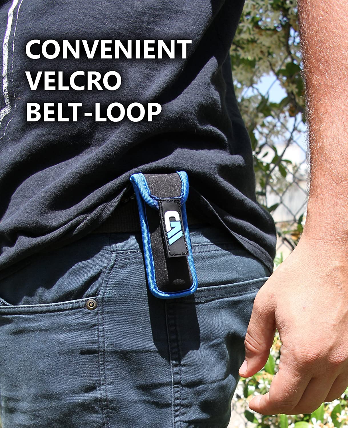 Harmonica Case with Belt Loop - Neoprene Protection for Hohner/Lee Oskar/Marine Band Harmonicas up to 4.25"