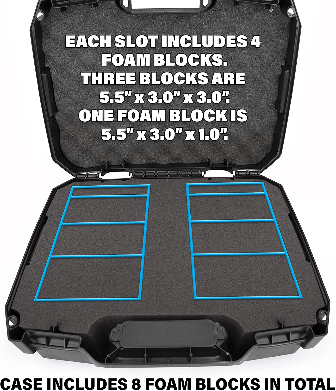 Graded Card Case Compatible with 60+ BGS PSA SGC FGS One Touch Graded Sports Trading Cards Rugged Graded Slab Card Storage Box