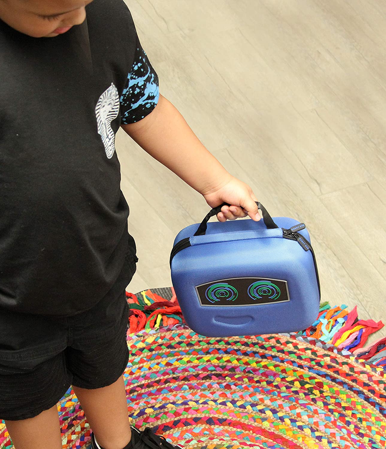 CASEMATIX Robot Case Compatible with 4 Ninja Bots Battle Bots and Ninja Toys Accessories, Includes Case Only