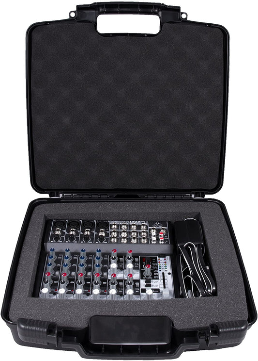 Custom Case Designed just For Behringer XENYX 1202FX Analog Mixer and 1202 power Supply - Protective Padded Foam Compartment and Hard Shell
