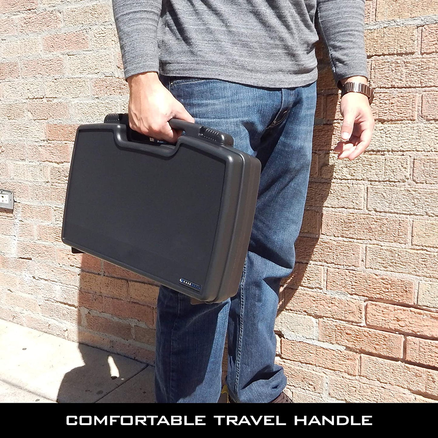 Hard Shell Miniature Storage Travel Case - 30 Figurine Miniature Organizer with Foam for Dungeons & Dragons, Warhammer 40K Minis and More!