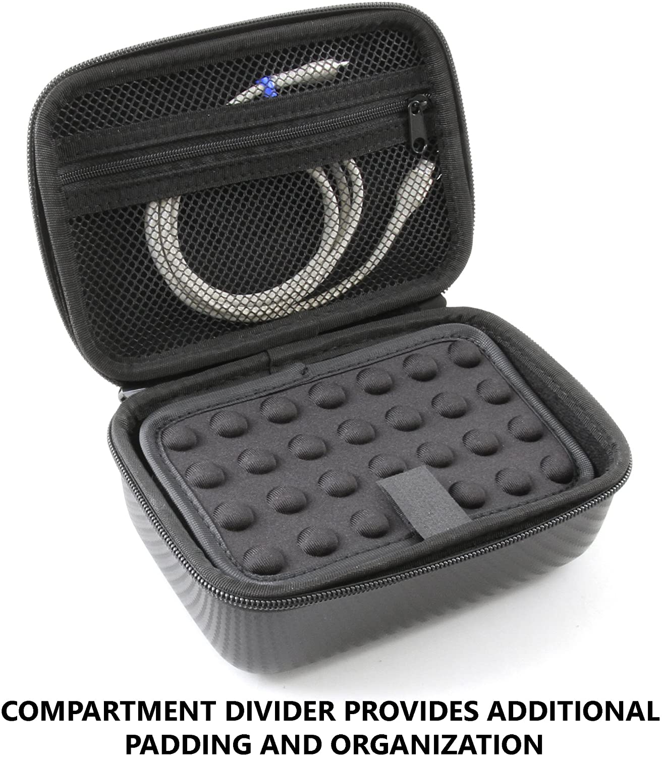 7" Hard Shell Carrying Case Compatible with 2 Moto Z Motorola Mods - Handheld EVA Protection with Dual Foam Layers & Zippered Closure