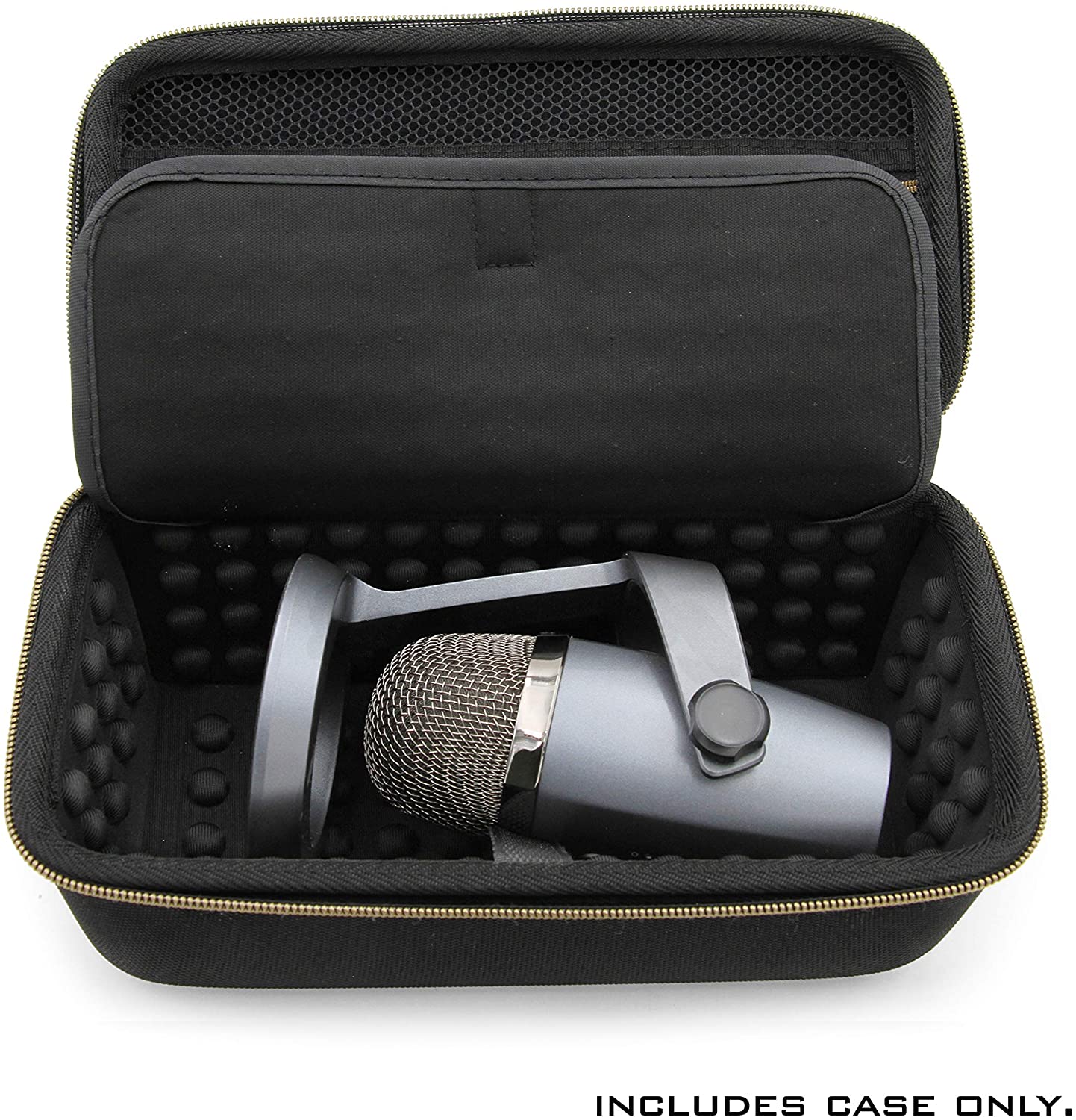 Hard Case Compatible with Blue Yeti Nano Microphone and other USB Recording Microphones & Accessories - Includes Streaming Mic Case Only
