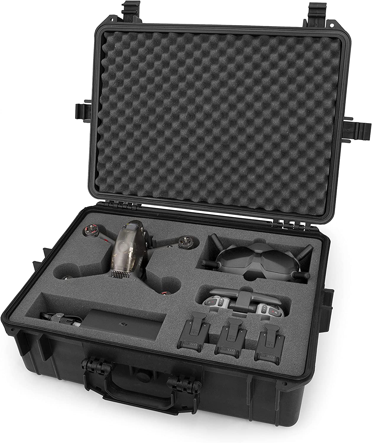 Hard Carrying Case Compatible with DJI FPV Combo Drone and Accessories – Includes Drone Waterproof Hard Case with Foam Only