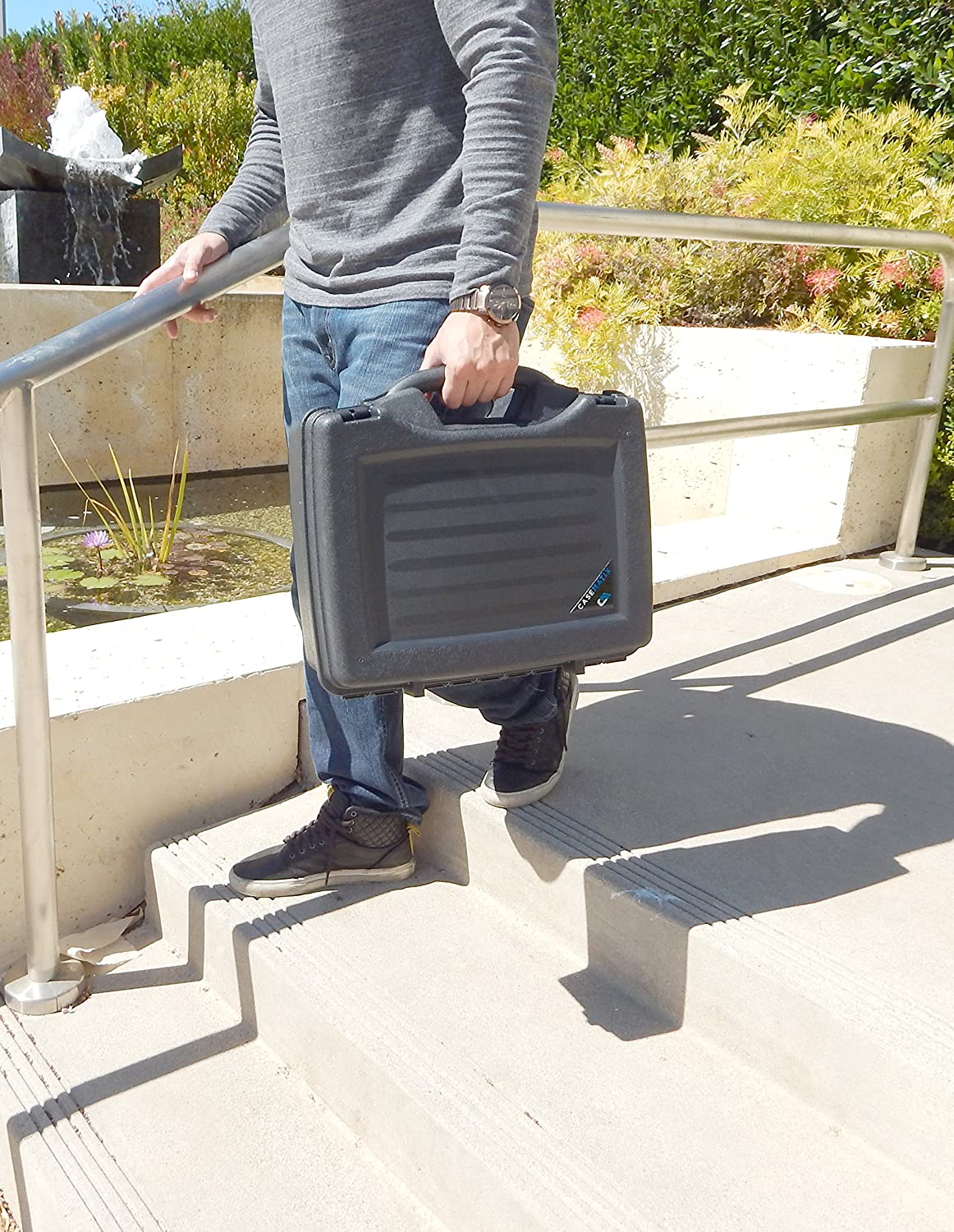 Portable Printer Carry Case for HP Officejet 200 Wireless Mobile Printer - Customizable Tri-layer Foam Protection