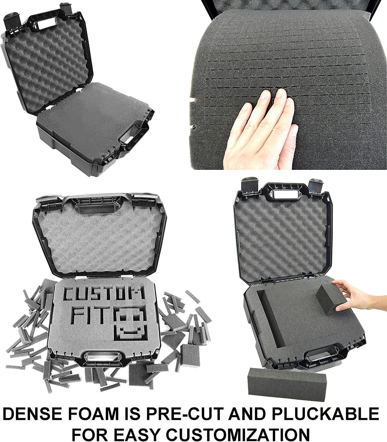 Hard Shell Travel Case Compatible with Maonocaster Lite Audio Mixer Podcast Equipment Bundle - Customizable Foam Interior