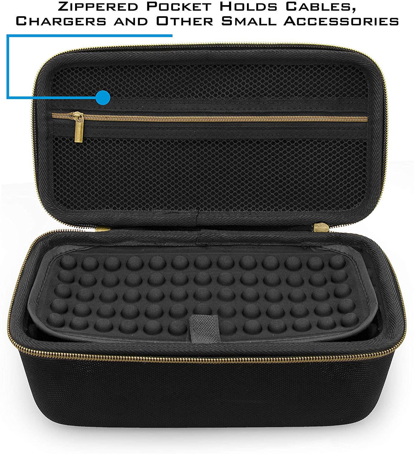 Travel Case Compatible with Rode PodMic Dynamic Microphone, Shure MV7 XLR and Other Cardioid Condenser Microphones & Accessories