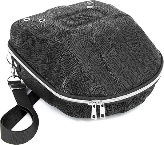 Hat Travel Case for Baseball Caps with Crush-Resistant Hard Shell Outer and Adjustable Shoulder Strap