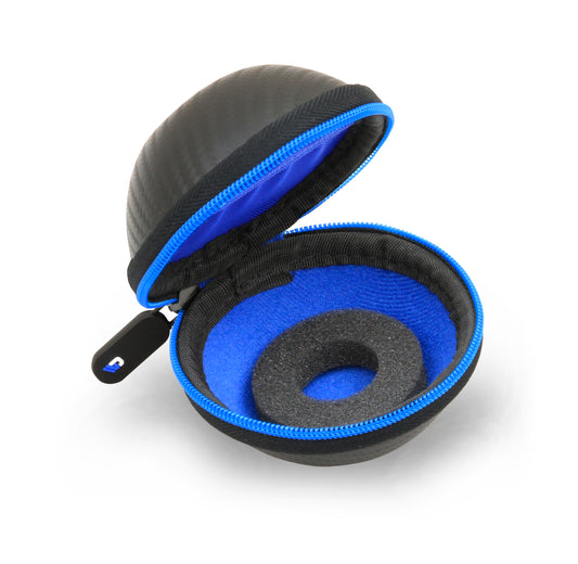 3.25" Hard Shell EVA Travel Case with Carabiner Clip - Fits Accessories up to 2.5" x 2.5" x 1"