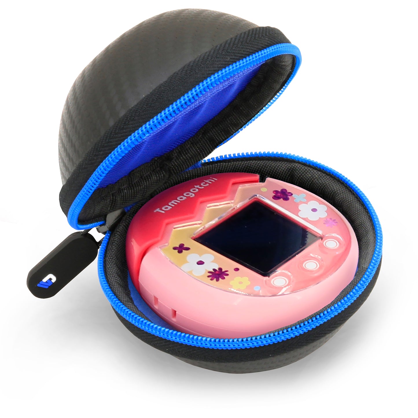 Carry Case Compatible with Tamagotchi Pix Camera Interactive Virtual Pet, Includes Case Only with Wrist Strap and Carabiner