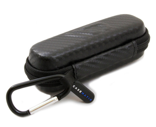5.25" Hard Shell EVA Travel Case with Carabiner Clip - Fits Accessories up to 2.5" x 2.5" x 1"