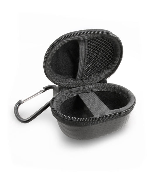 3.25" Hard Shell EVA Travel Case with Carabiner Clip - Fits Accessories up to 3" x 1.75" x 1.5"