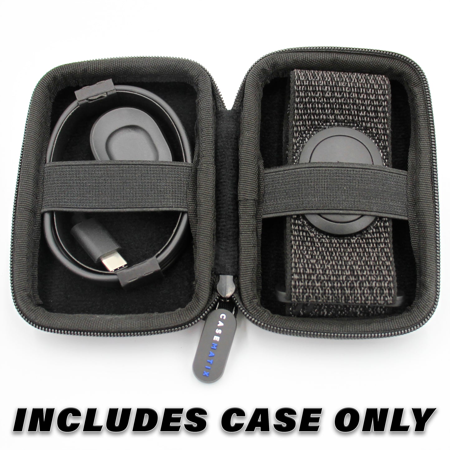Clip On Carry Case Compatible With Peloton Heart Rate Monitor Armband and Charging Adapter, Includes Case Only
