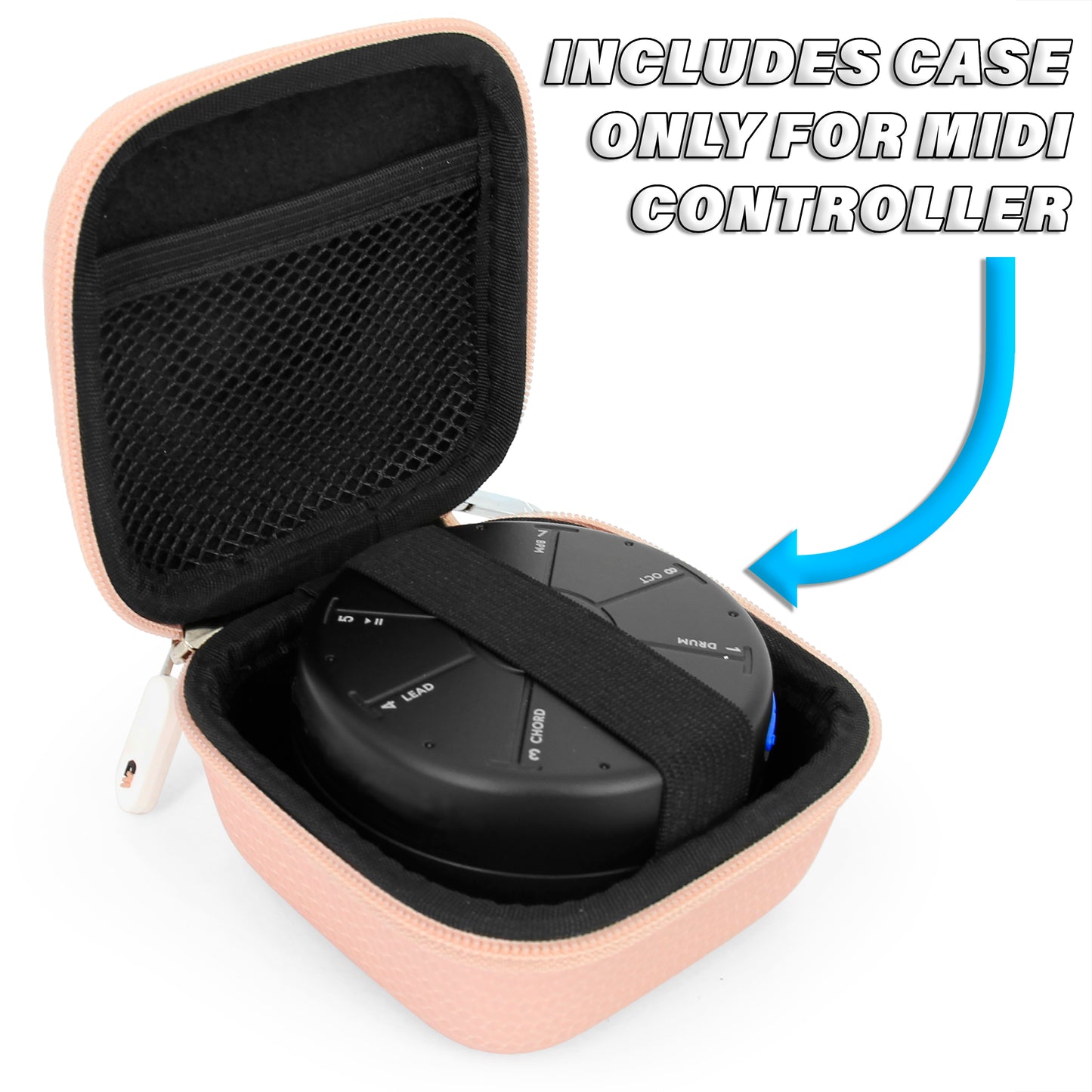 Carry Case Compatible with Orba 2 Artiphon Handheld Multi-instrument - Includes Rose Gold Carrying Case Only