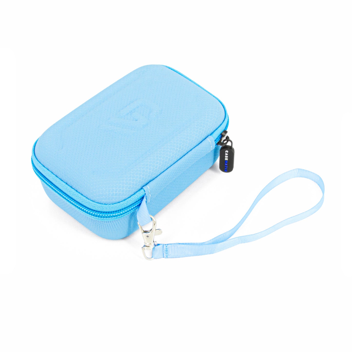 Travel Dice Case and Dice Holder for RPG Dice with Padded Interior Divider and Wrist Strap - Hard Shell Protective Dice Box